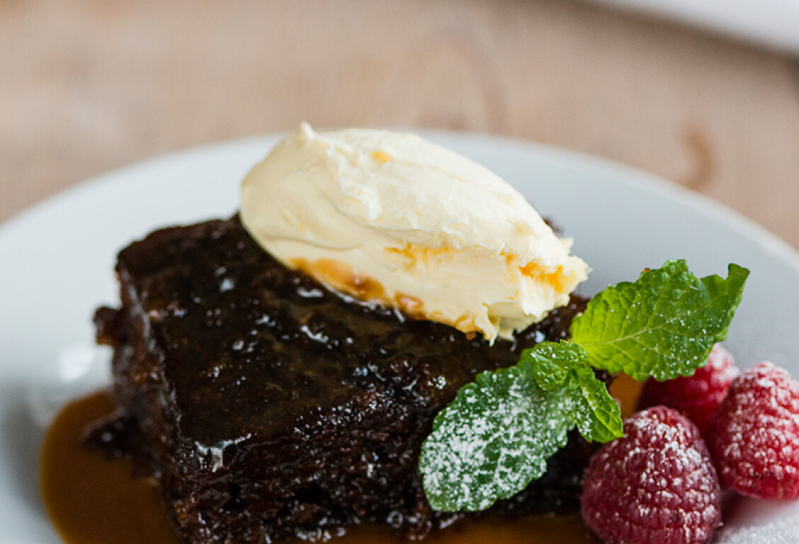 Square Sticky Toffee Homemade Sauce